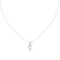 Arielle Oval Diamond Solitaire Pendant