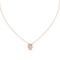 Lunelle Oval Diamond Halo Pendant