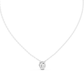 Lunelle Oval Diamond Halo Pendant