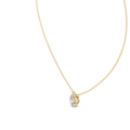 Lunelle Oval Diamond Halo Pendant