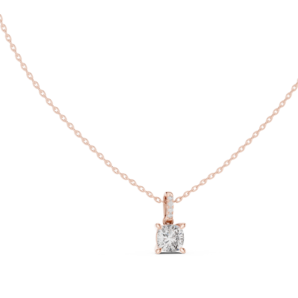 Caelia Cushion Cut Diamond Pendant