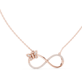 Avelisse Diamond Butterfly Infinity Pendant