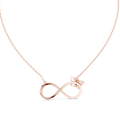 Avelisse Diamond Butterfly Infinity Pendant