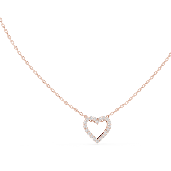 Amorette Diamond Heart Pendant