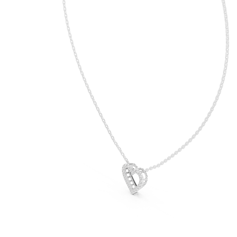Amorette Diamond Heart Pendant detail