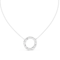 Virelia Oval & Emerald Diamond Circle Pendant