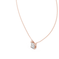 Avenor Princess Cut Diamond Solitaire Pendant
