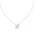 Avenor Princess Cut Diamond Solitaire Pendant