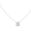 Avenor Princess Cut Diamond Solitaire Pendant