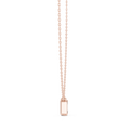 Varelle Emerald Cut Diamond Bezel Pendant