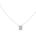 Varelle Emerald Cut Diamond Bezel Pendant