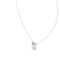Varelle Emerald Cut Diamond Bezel Pendant