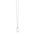 Varelle Emerald Cut Diamond Bezel Pendant