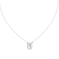 Varelle Emerald Cut Diamond Bezel Pendant