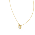 Varelle Emerald Cut Diamond Bezel Pendant