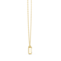 Varelle Emerald Cut Diamond Bezel Pendant