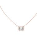 Elara Emerald Cut Diamond Pendant