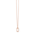 Elara Emerald Cut Diamond Pendant