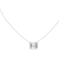 Elara Emerald Cut Diamond Pendant
