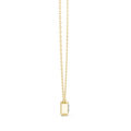 Elara Emerald Cut Diamond Pendant