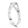 Elara Round Brilliant Diamond Split Shank Solitaire Ring