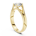 Elara Round Brilliant Diamond Split Shank Solitaire Ring
