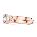 Elara Round Brilliant Diamond Split Shank Solitaire Ring