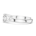 Elara Round Brilliant Diamond Split Shank Solitaire Ring