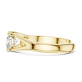 Elara Round Brilliant Diamond Split Shank Solitaire Ring