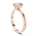Seraphina Round Brilliant Diamond Heart Gallery Solitaire Ring