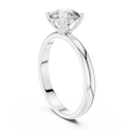 Seraphina Round Brilliant Diamond Heart Gallery Solitaire Ring