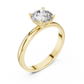 Seraphina Round Brilliant Diamond Heart Gallery Solitaire Ring