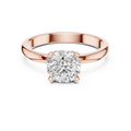 Seraphina Round Brilliant Diamond Heart Gallery Solitaire Ring