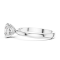 Seraphina Round Brilliant Diamond Heart Gallery Solitaire Ring