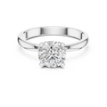Seraphina Round Brilliant Diamond Heart Gallery Solitaire Ring