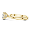 Seraphina Round Brilliant Diamond Heart Gallery Solitaire Ring