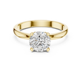 Seraphina Round Brilliant Diamond Heart Gallery Solitaire Ring
