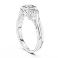 Seraphina Princess & Heart Diamond Three-Stone Ring