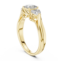 Seraphina Princess & Heart Diamond Three-Stone Ring