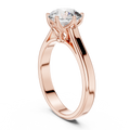 Seralyn Round Brilliant Diamond Sculptural Solitaire Ring