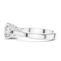Seralyn Round Brilliant Diamond Sculptural Solitaire Ring