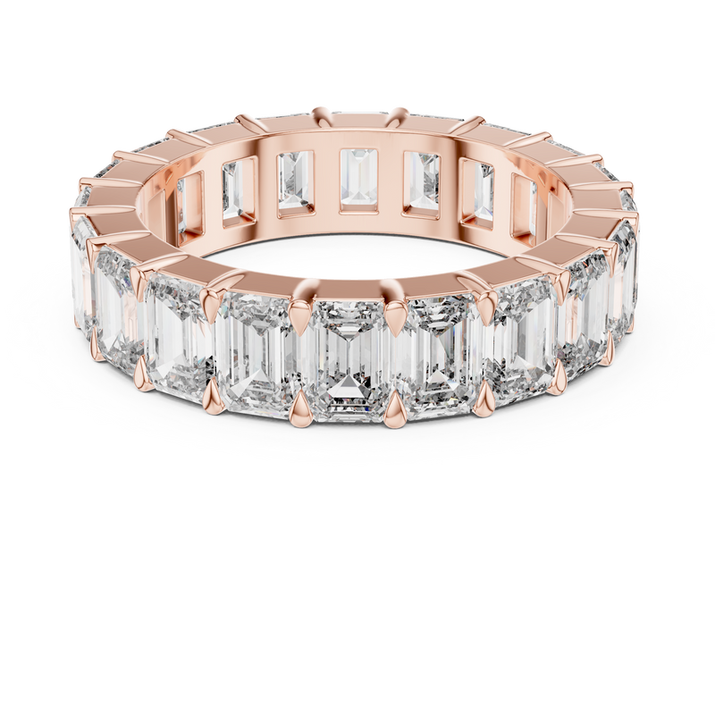Élysienne Emerald-Cut Diamond Eternity Ring detail