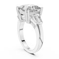 Elara Princess Cut Diamond Three-Stone Ring