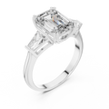 Aurelia Emerald Cut Diamond Three-Stone Ring