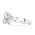 Aurelia Emerald Cut Diamond Three-Stone Ring
