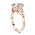 Elara Round Diamond Three-Stone Ring