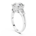 Elara Round Diamond Three-Stone Ring
