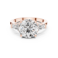 Elara Round Diamond Three-Stone Ring