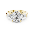 Elara Round Diamond Three-Stone Ring
