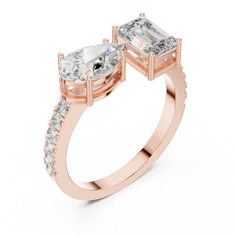 Éclat Duo Diamond Ring detail